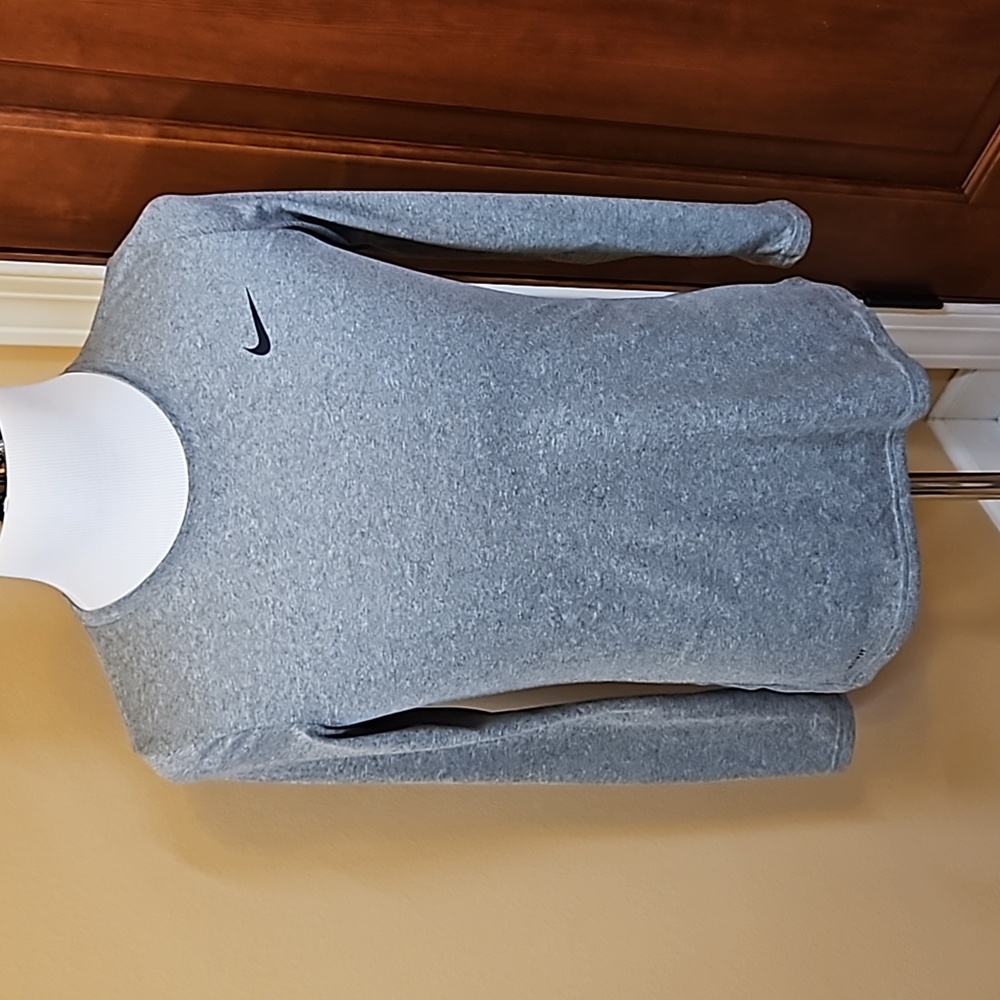 NIKE TEE DRI-FIT M GRAY MEDIUM TSHIRT SHIRT ATHLETIC LONGSLEEVED